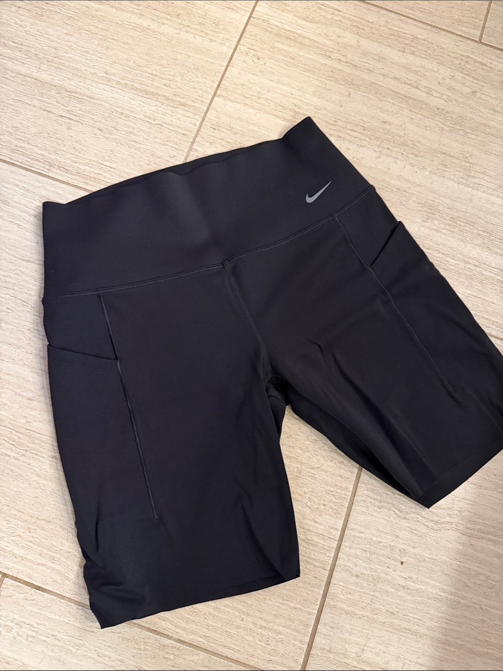 Nike Black High-Waist Bike Shorts